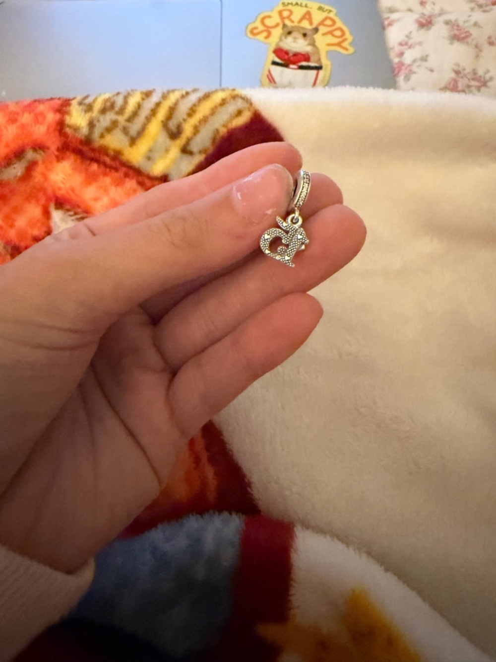 Pandora Silver Pave Elephant Charm Pendant